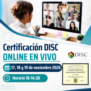 Curso Certificación 3x4,5 HORAS ONLINE EN VIVO 17, 18 Y 19 DE NOVIEMBRE 2026