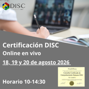 Curso Certificación 3x4,5 HORAS ONLINE EN VIVO 18, 19 Y 20 DE AGOSTO 2026