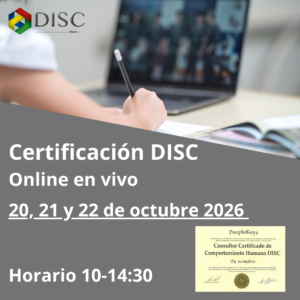 Curso Certificación 3x4,5 HORAS ONLINE EN VIVO 20, 21 Y 22 DE OCTUBRE 2026
