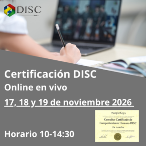 Curso Certificación 3x4,5 HORAS ONLINE EN VIVO 17, 18 Y 19 DE NOVIEMBRE 2026