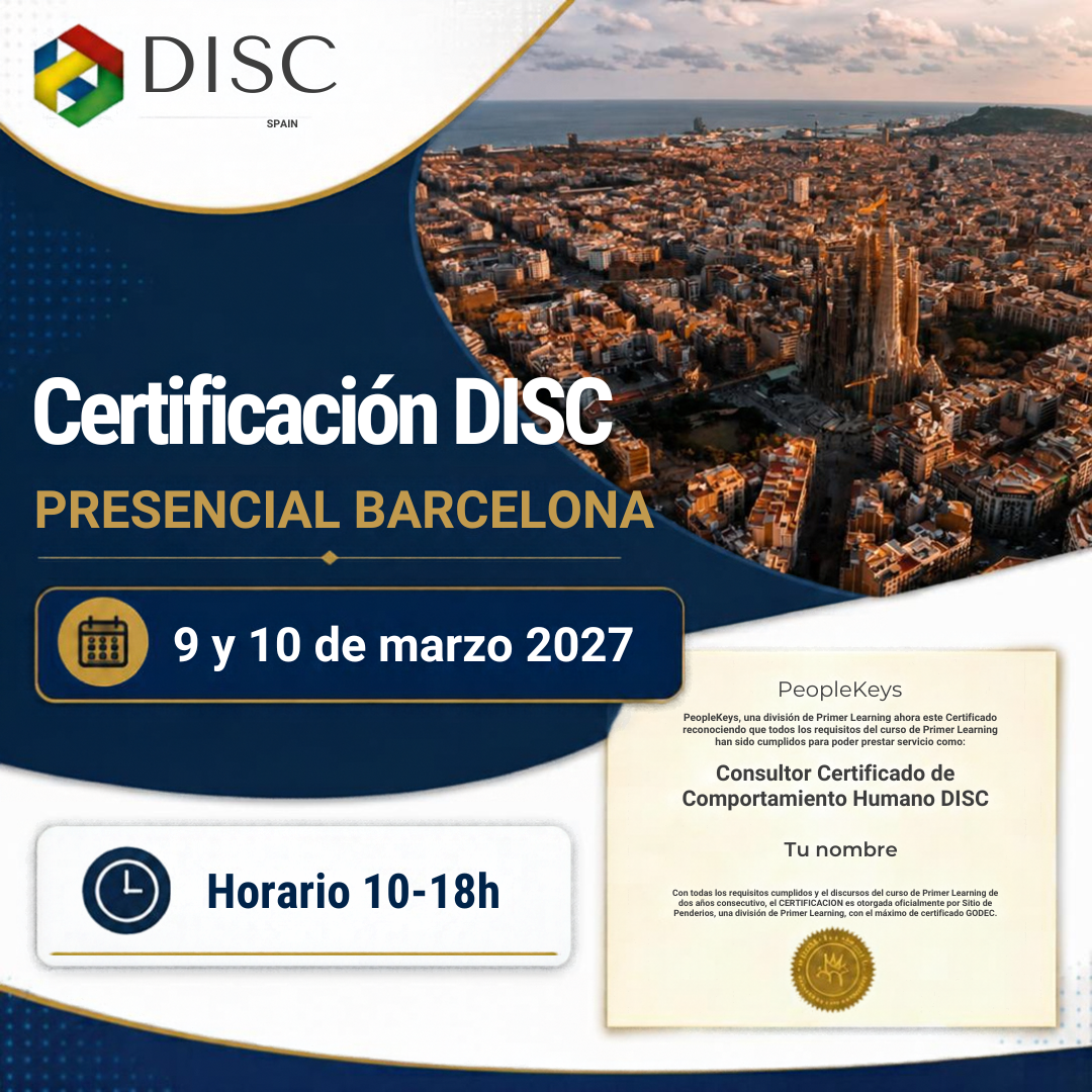 Curso Certificación presencial BARCELONA 9-10 DE MARZO 2027